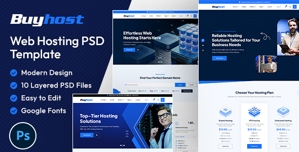 Buyhost | Web Hosting PSD Template