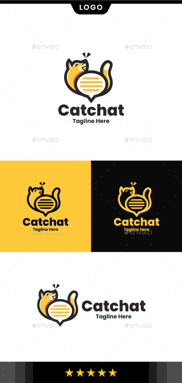 [DOWNLOAD]Cat Chat Logo Template