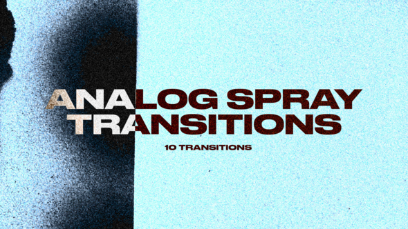 Analog Spray Transitions Elements template preview