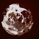 Abstract Hot Chocolate With Milk Splash Sphere 4K - VideoHive Item for Sale