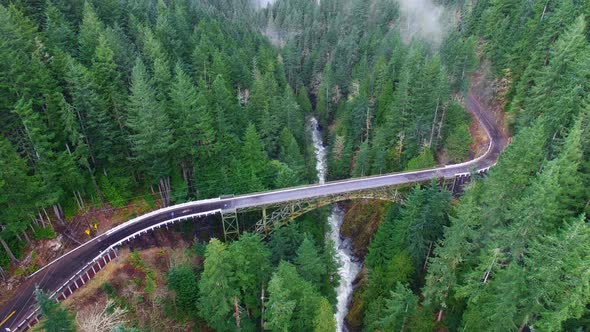 Aerial Shot Mountain Forests