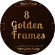 8 Golden Art Nouveau  Frames