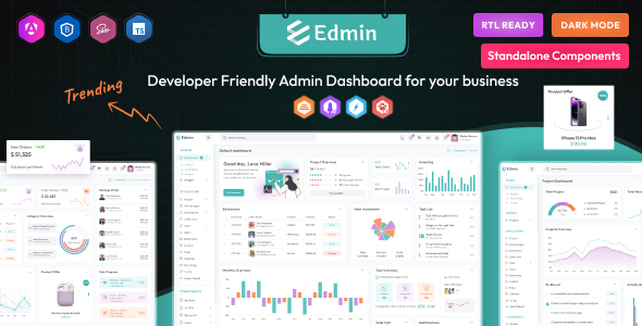 [DOWNLOAD]Edmin – Angular 17 Admin Dashboard Template