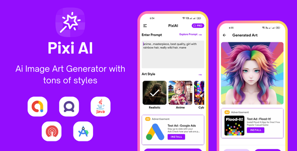 [DOWNLOAD]Pixi AI - Ai Image Generator with AdMob Ads