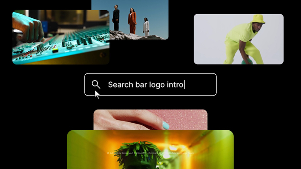 Search Bar Logo Intro Openers template preview