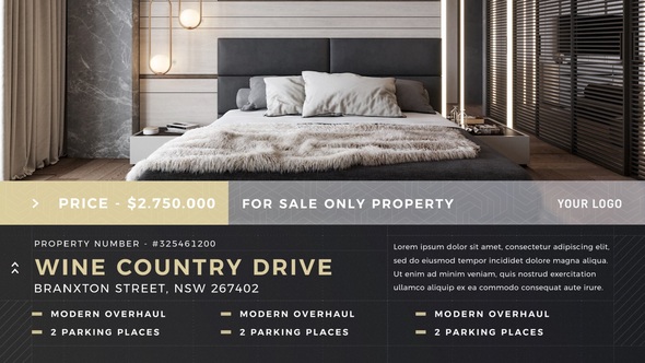 Real Estate Minimal - Single Property Product Promo template preview