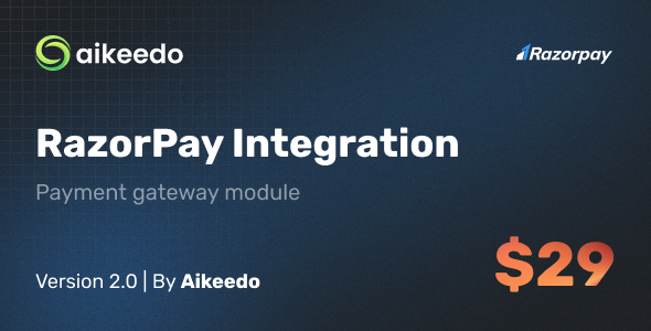 [DOWNLOAD]Razorpay Payment Gateway - Aikeedo Plugin