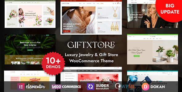 [DOWNLOAD]GiftXtore - Luxury Jewelry & Gift Store Elementor WooCommerce WordPress Theme