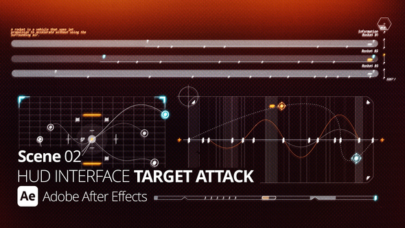 HUD Interface Target Attack Ae 02 Infographics template preview