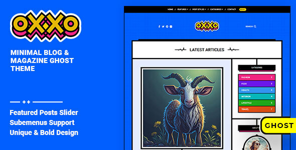 [DOWNLOAD]Oxxo - Blog & Magazine Ghost Theme