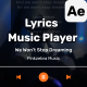 Music Players with Lyric and Visualizer