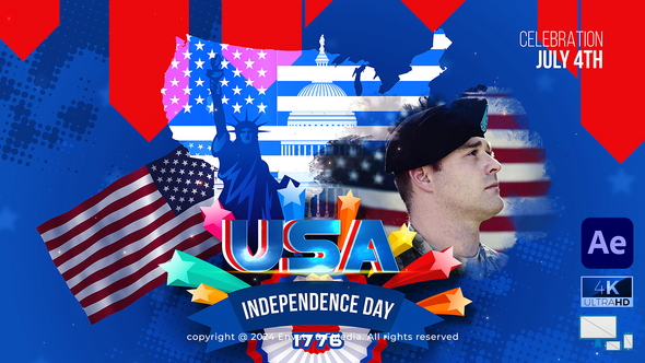 USA Independence Day Openers template preview