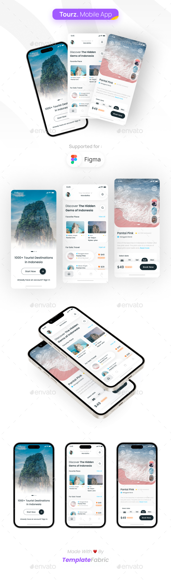 [DOWNLOAD]Tourz - Travel Agency Mobile App UI Kit