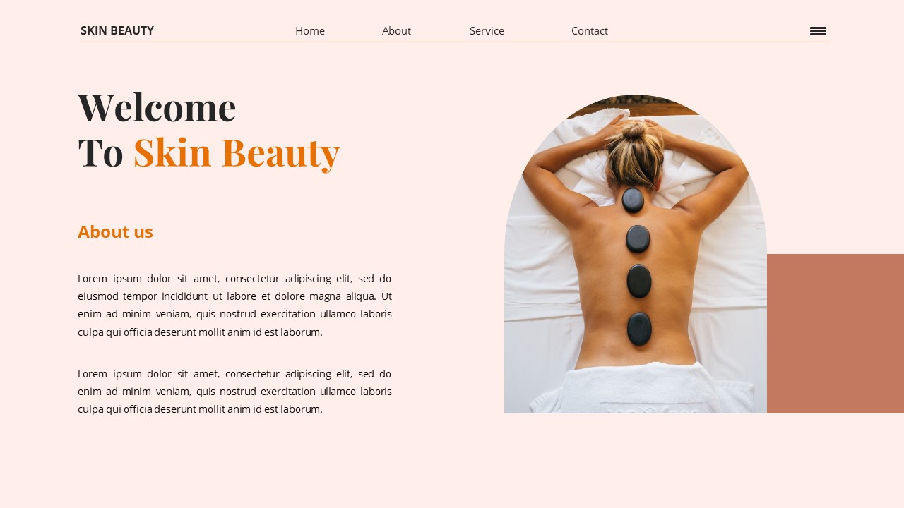 Skin Beauty - Skin Clinic Powerpoint Templates, Presentation Templates