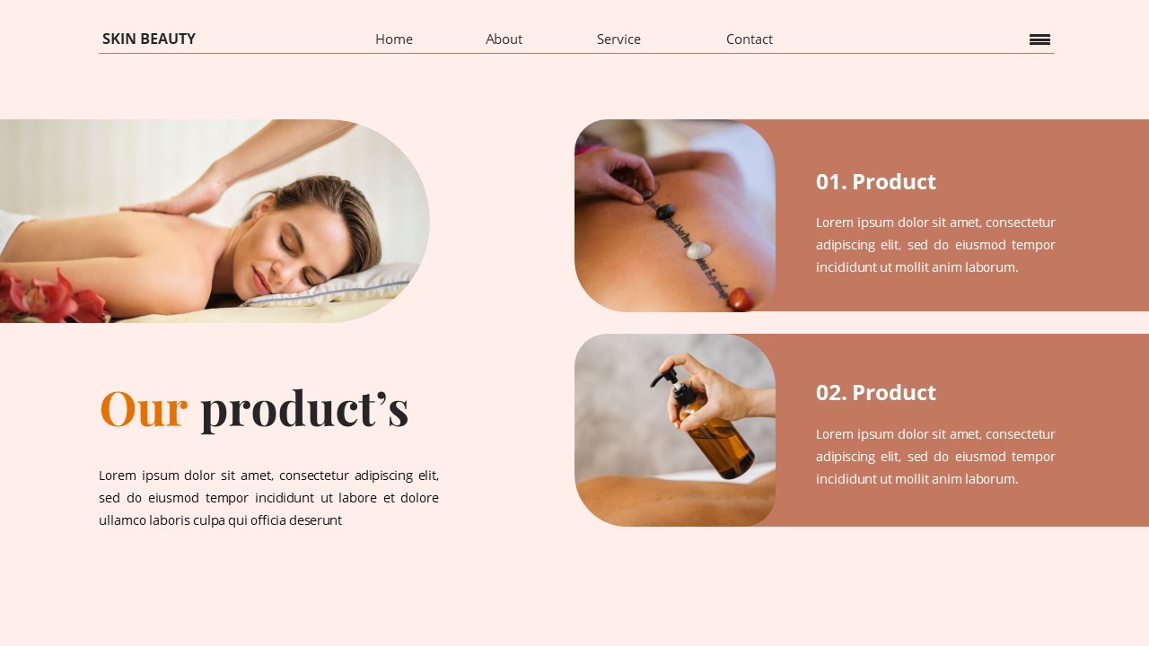Skin Beauty - Skin Clinic Powerpoint Templates, Presentation Templates