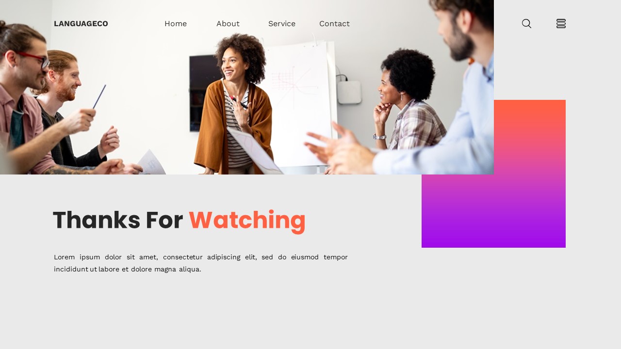 Languageco - Language School Powerpoint Templates, Presentation Templates
