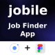 Jobile App ANDROID + IOS + FIGMA | UI Kit | Ionic | Online Job Finder App