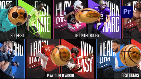 Versus Sport Opener Premiere Pro template preview