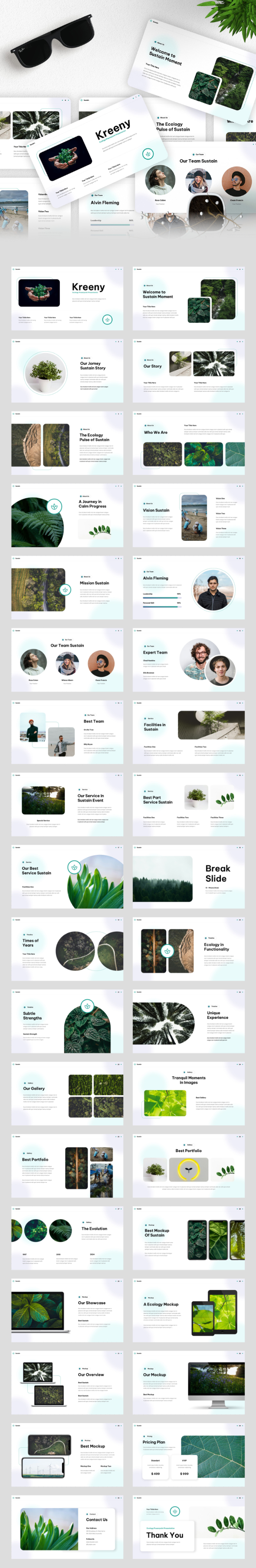 [DOWNLOAD]Kreeny - Ecology & Sustainable Google Slides Template
