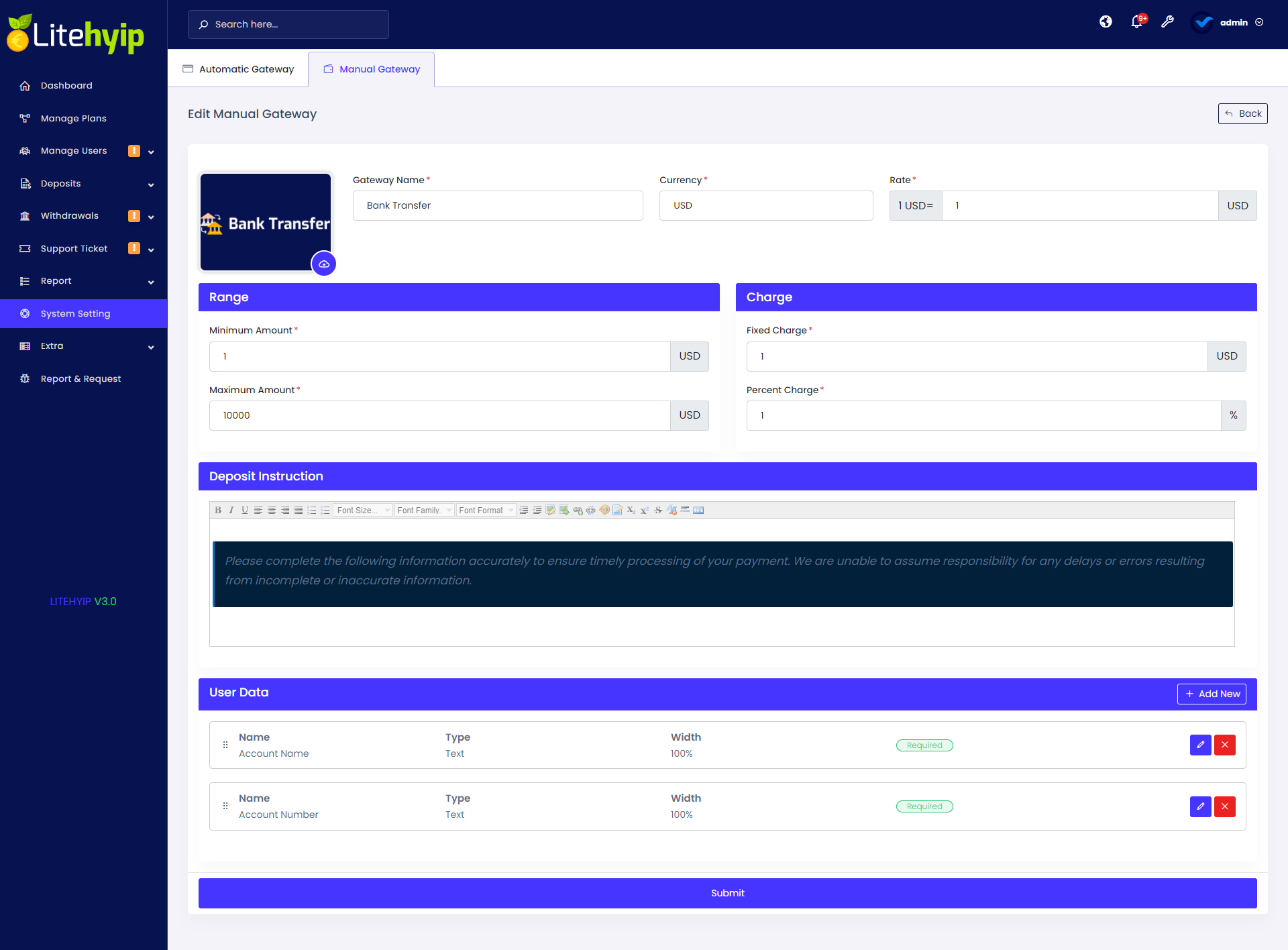 LiteHYIP - Simple HYIP Investment Platform by ViserLab | CodeCanyon