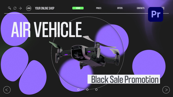 Digital Product Promo Opener Premiere Pro template preview