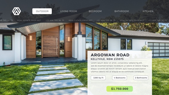 Real Estate Single Property Video Displays template preview