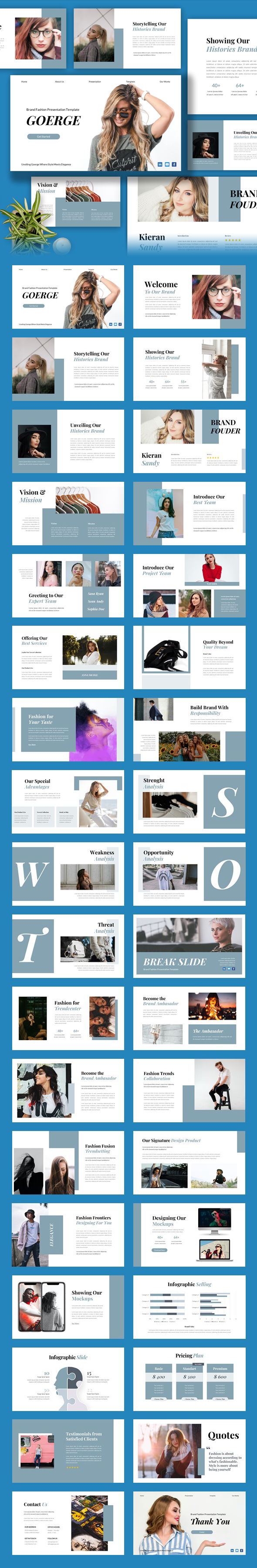 [DOWNLOAD]George - Brand Fashion PowerPoint Template