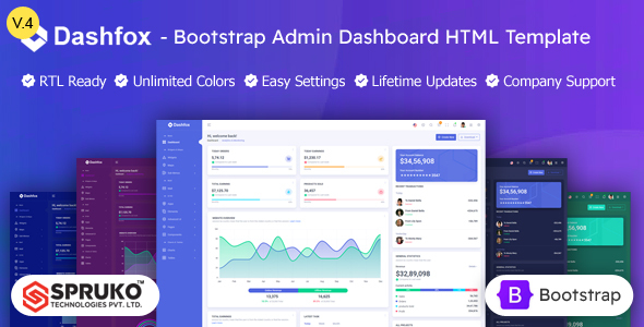 Dashfox - Dashboard HTML Template