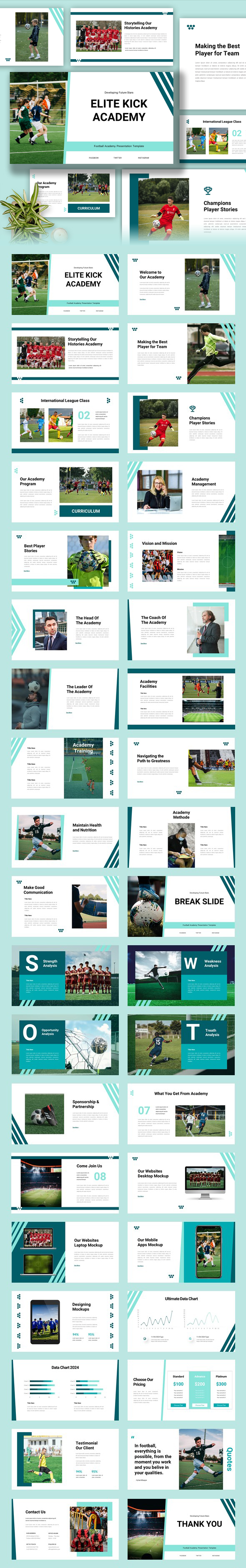 [DOWNLOAD]Elite - Football Academy PowerPoint Template