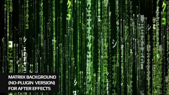 Matrix Background For Ae No Plugin Elements template preview
