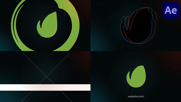 Dubstep Logo Glitch for After Effects Logo Stings template preview