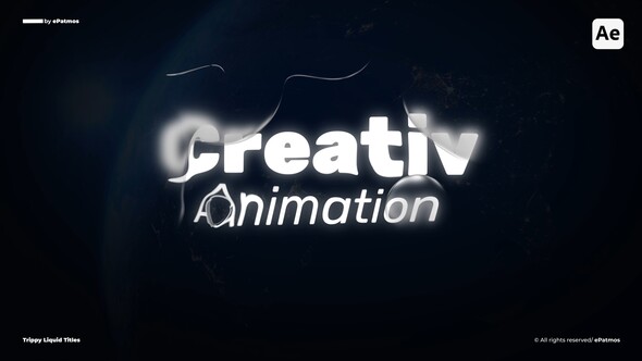 Trippy Liquid Titles | AE Logo Stings template preview
