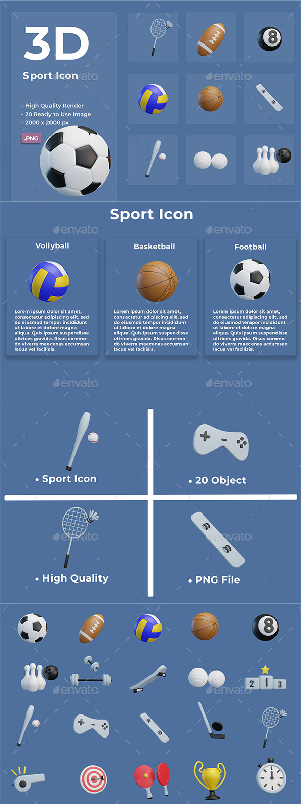 [DOWNLOAD]3D Sport Icon