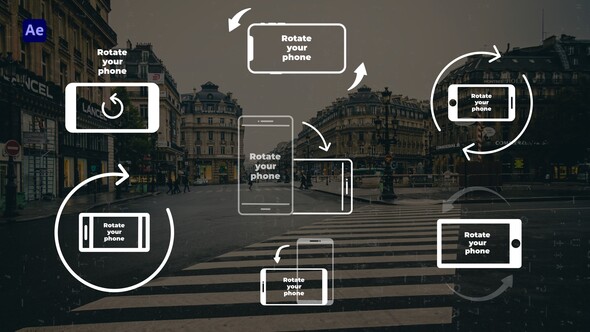 Rotate Phone - AE Elements template preview