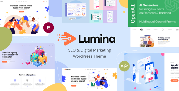 Lumina - Creative Agency WordPress Theme by AncoraThemes | ThemeForest