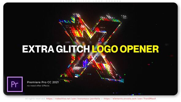 Extra Glitch Logo Opener