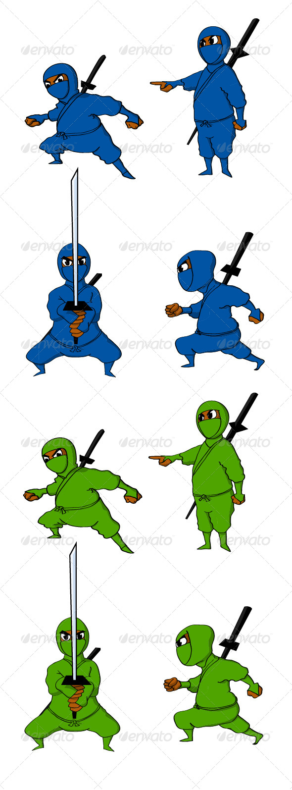 Ninjas - People Characters