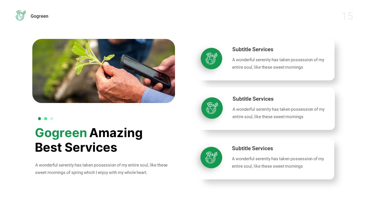 Gogreen - Environment & Ecology PowerPoint Template, Presentation Templates