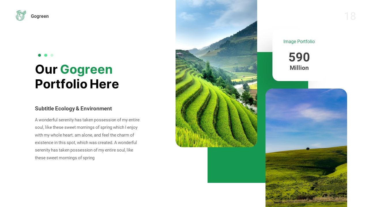 Gogreen - Environment & Ecology PowerPoint Template, Presentation Templates