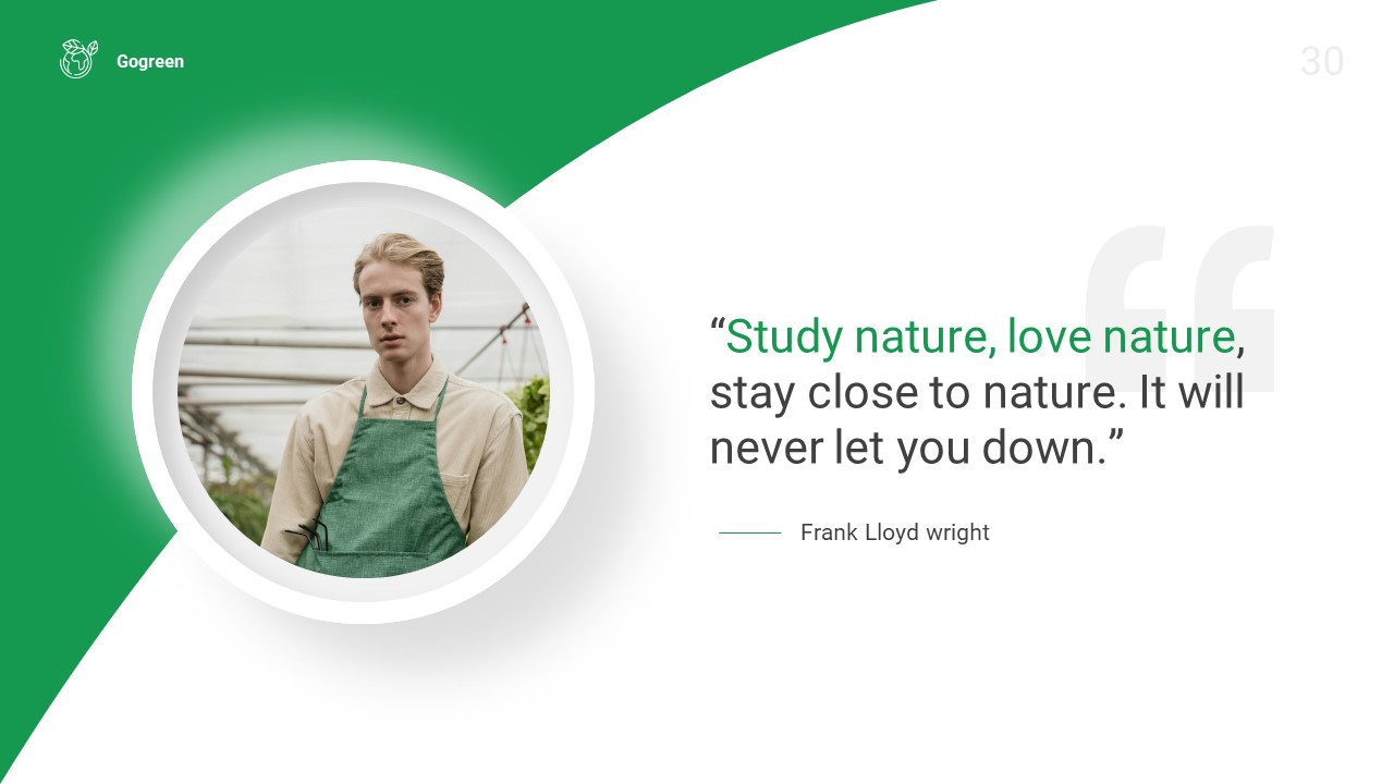 Gogreen - Environment & Ecology PowerPoint Template, Presentation Templates