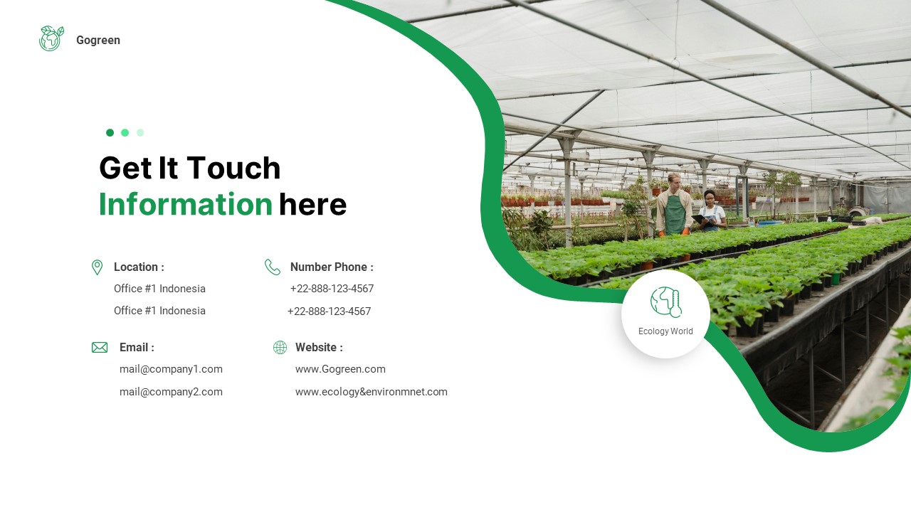 Gogreen - Environment & Ecology PowerPoint Template, Presentation Templates