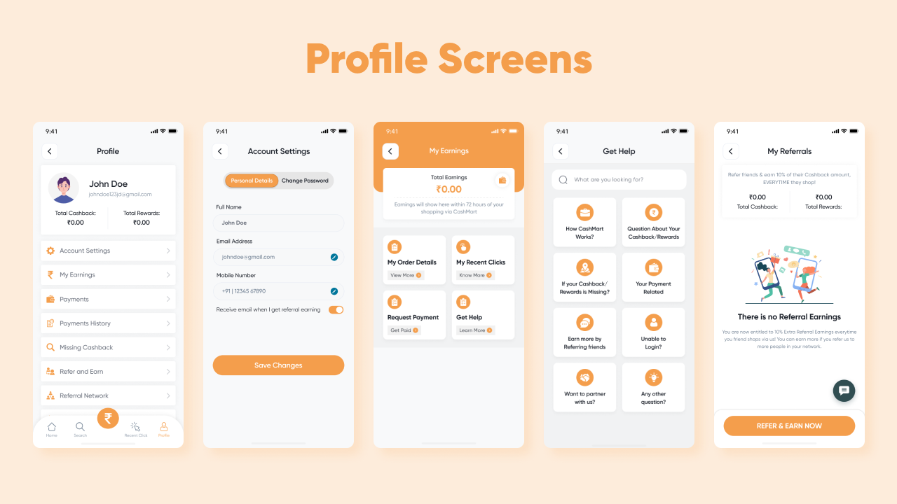 CashMart - Shop & Earn Rewards App Template - Flutter mobile app ...