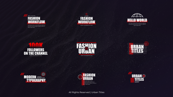 Urban Titles Titles template preview