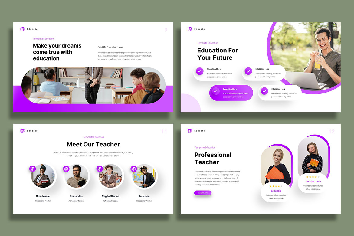 Educate - Education PowerPoint Template, Presentation Templates ...