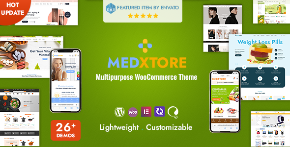 MedXtore – Responsive Multipurpose Elementor WooCommerce WordPress Theme