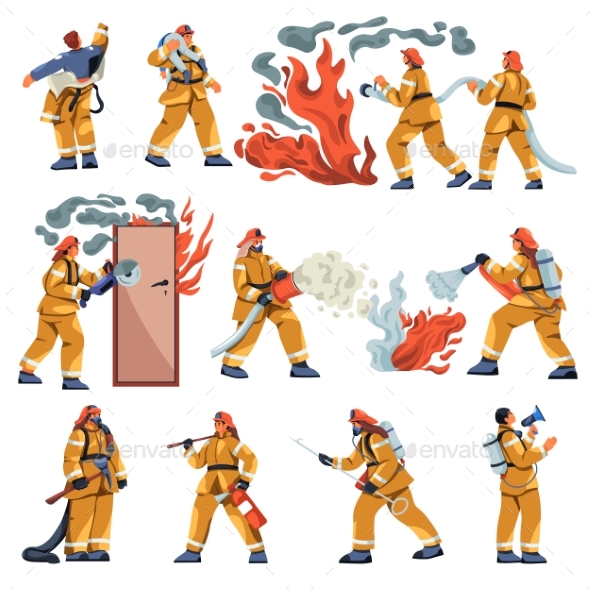 [DOWNLOAD]Cartoon Fireman Characters