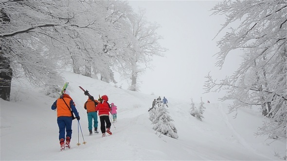 People On A Snowy  Slope 3