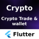 Crypto Trading Android iOS Figma XD Sketch Flutter Template Wallet