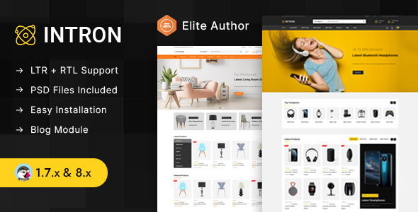 Intron - Mega Electronics Prestashop 1.7 & 8.x Responsive Theme