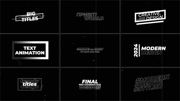 Text Animation | AE Titles template preview